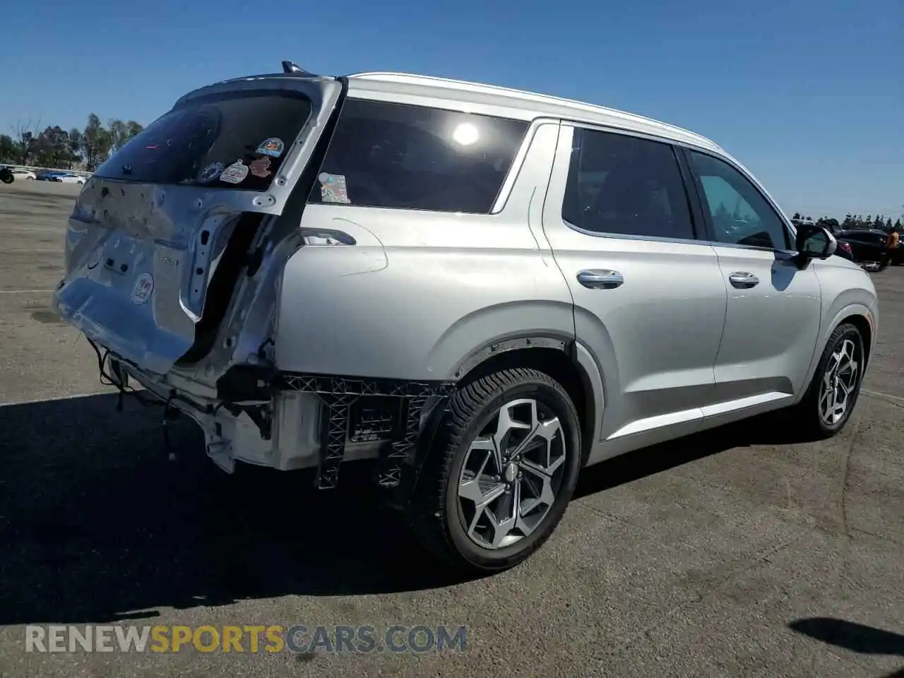 3 Photograph of a damaged car KM8R7DHE9MU309535 HYUNDAI PALISADE 2021