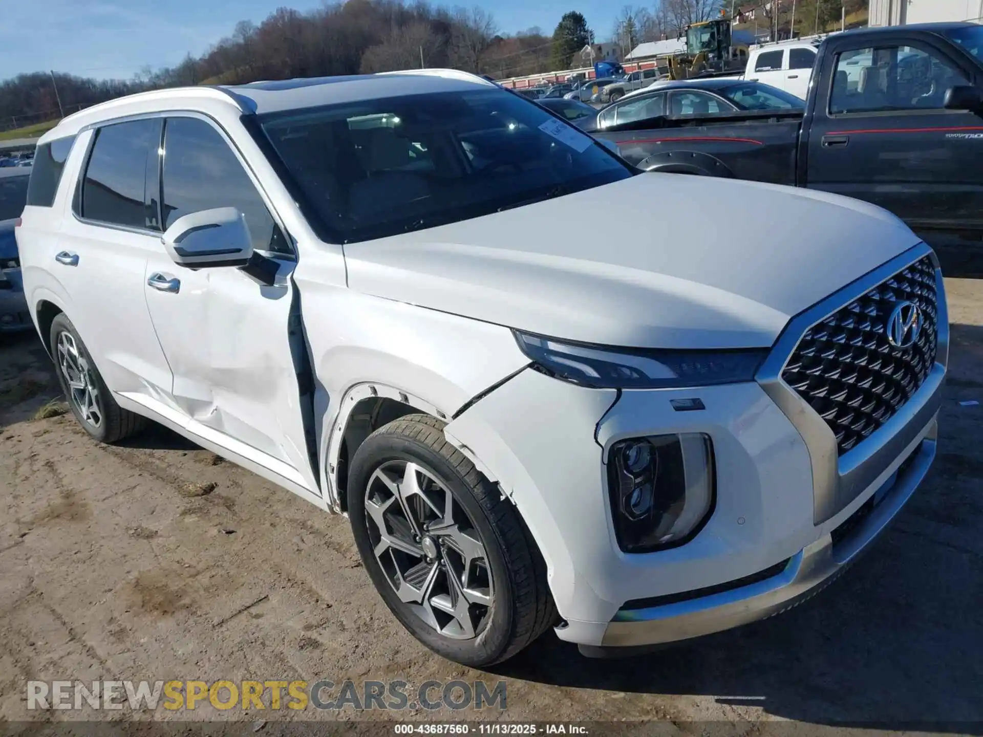 1 Photograph of a damaged car KM8R7DHEXMU223439 HYUNDAI PALISADE 2021