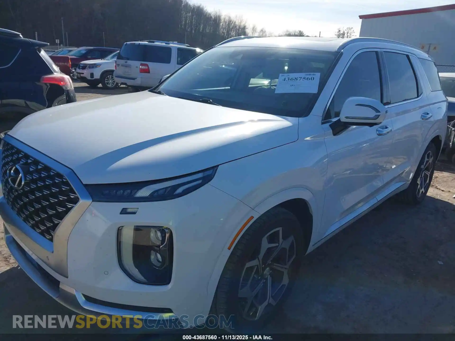 2 Photograph of a damaged car KM8R7DHEXMU223439 HYUNDAI PALISADE 2021