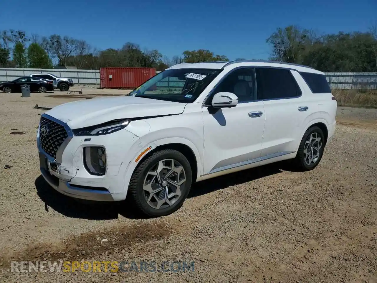 1 Photograph of a damaged car KM8R7DHEXMU228740 HYUNDAI PALISADE 2021