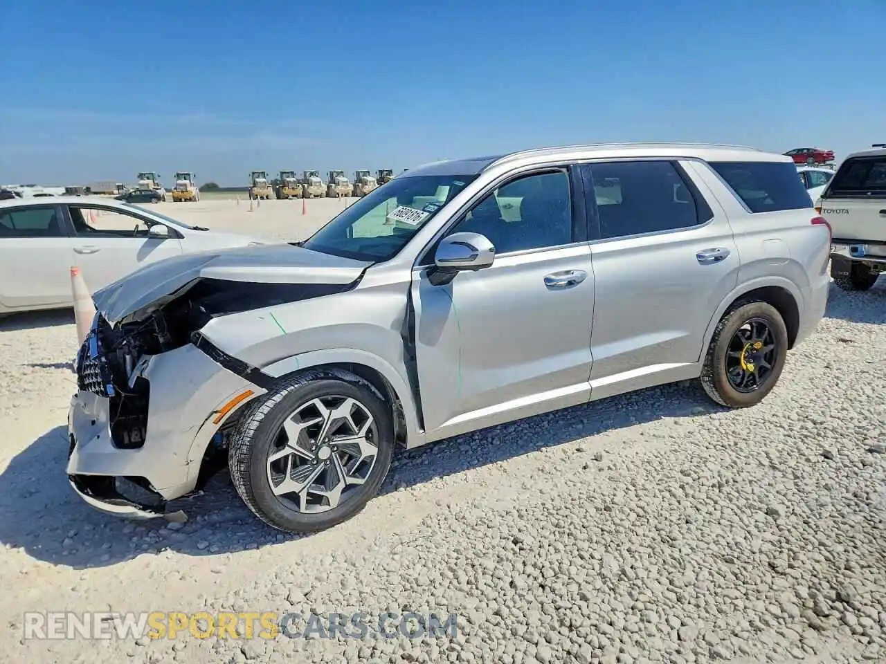 1 Photograph of a damaged car KM8R7DHEXMU296746 HYUNDAI PALISADE 2021