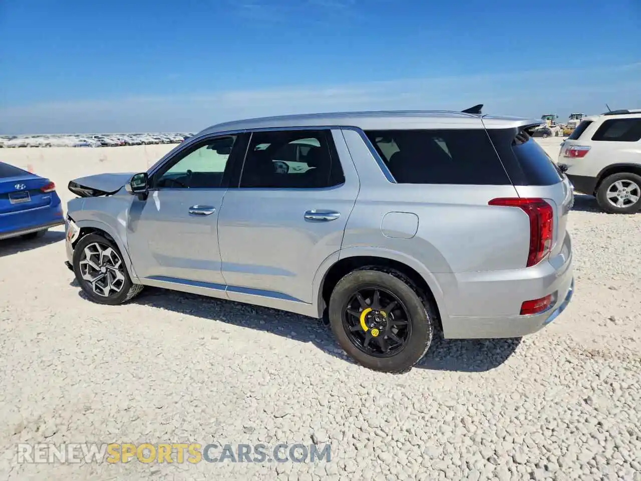 2 Photograph of a damaged car KM8R7DHEXMU296746 HYUNDAI PALISADE 2021