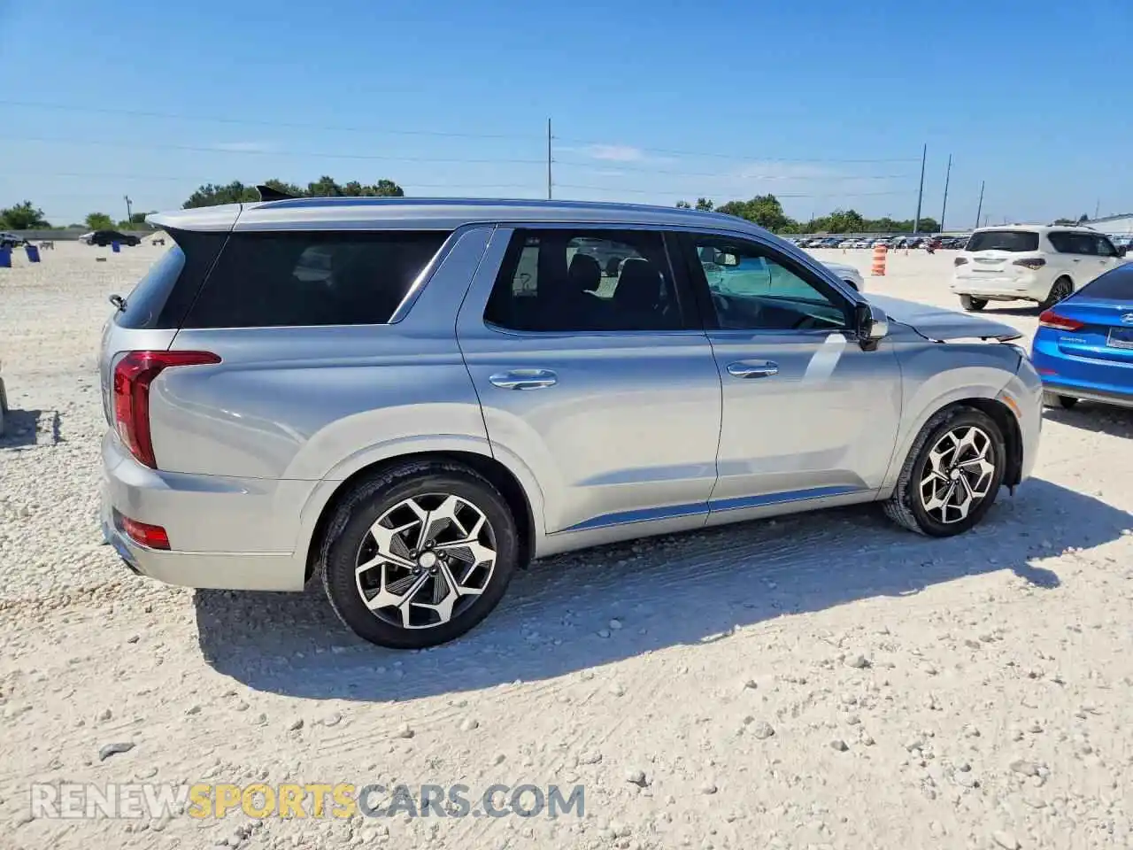 3 Photograph of a damaged car KM8R7DHEXMU296746 HYUNDAI PALISADE 2021