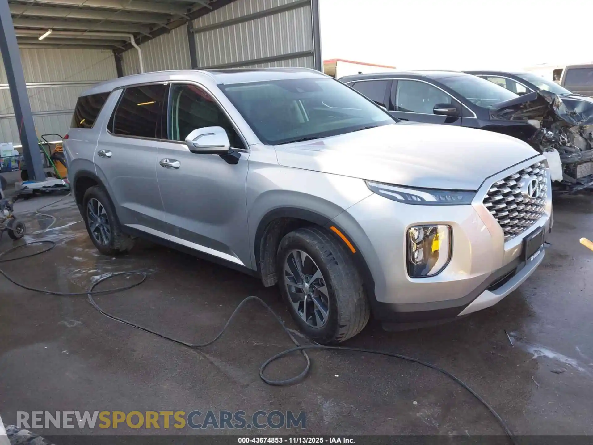 1 Photograph of a damaged car KM8R2DHE4NU470147 HYUNDAI PALISADE 2022