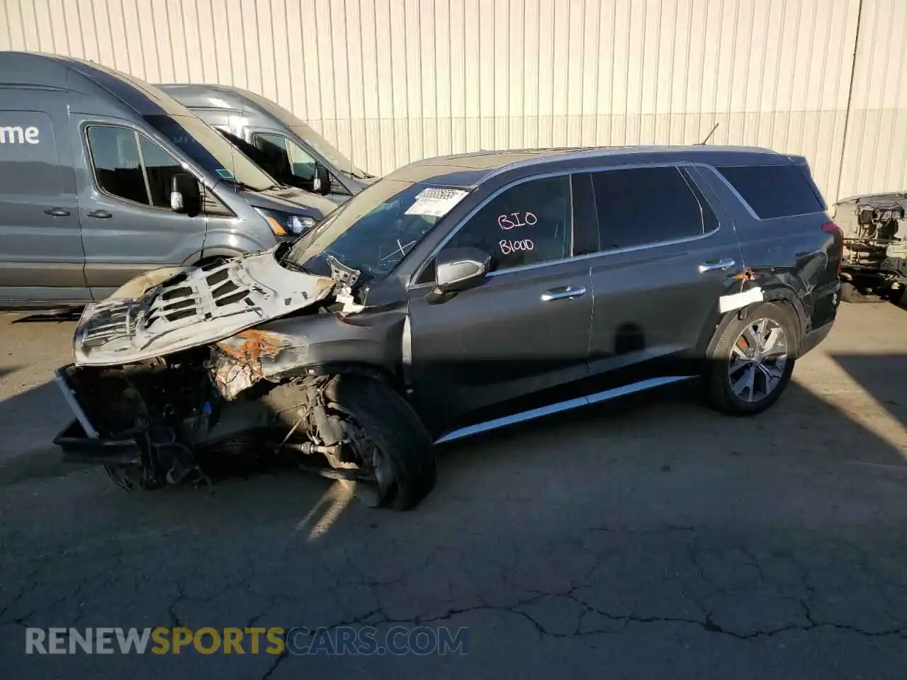 1 Photograph of a damaged car KM8R34HE7NU360965 HYUNDAI PALISADE 2022