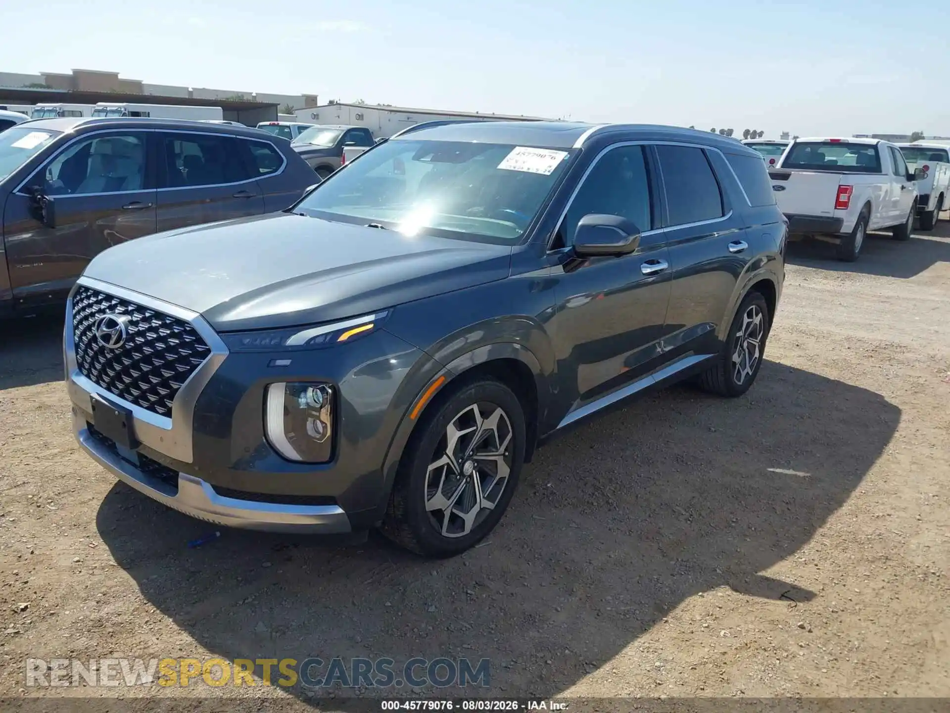2 fotografías del automóvil dañado KM8R74HE2NU347318 HYUNDAI PALISADE 2022