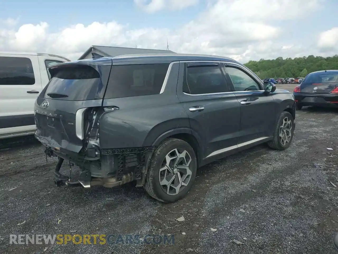 3 Фотография поврежденного автомобиля KM8R7DHE8NU483775 HYUNDAI PALISADE 2022