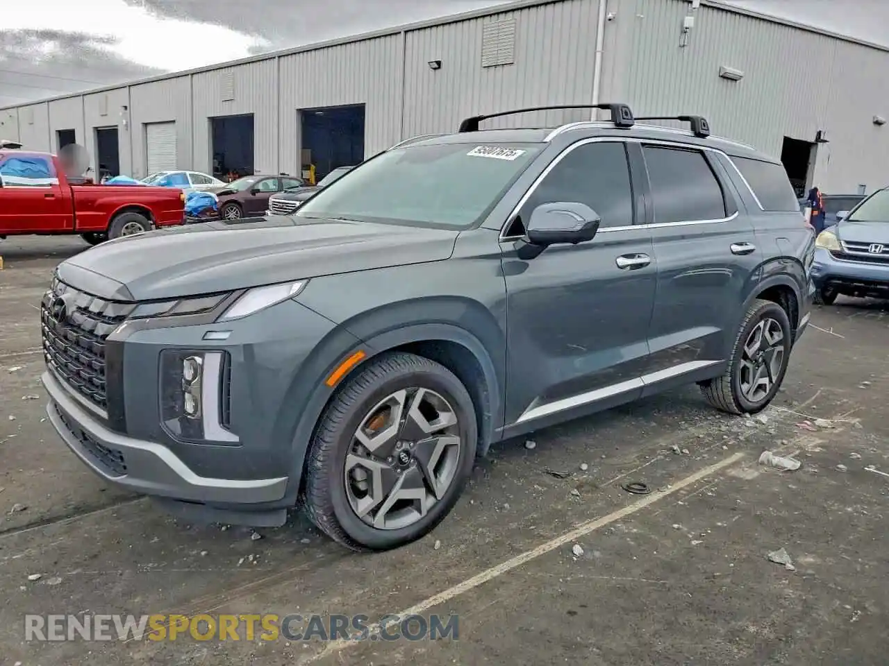 1 Photograph of a damaged car KM8R4DGE7PU584299 HYUNDAI PALISADE 2023