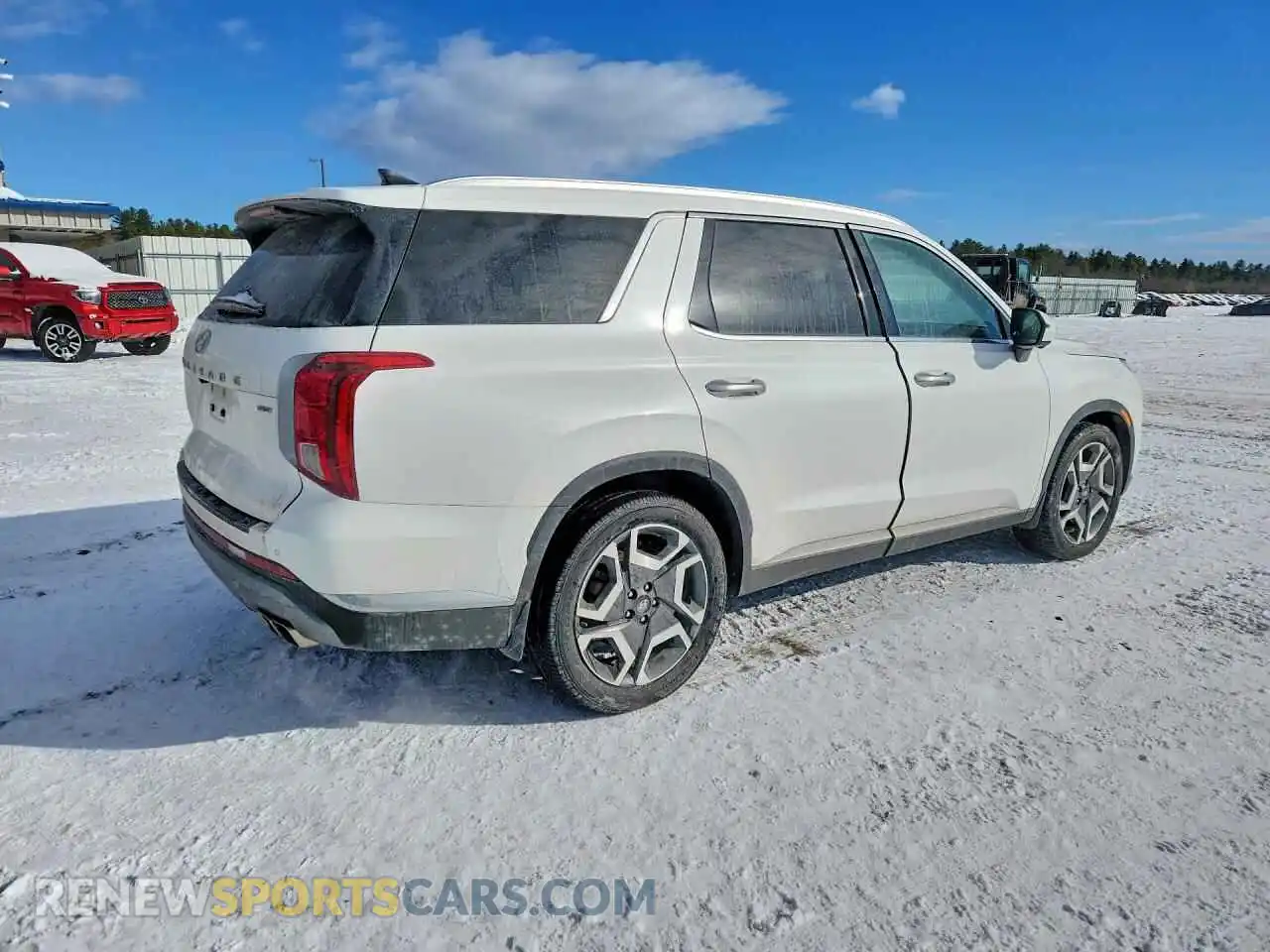 3 fotografías del automóvil dañado KM8R5DGE6PU586588 HYUNDAI PALISADE 2023