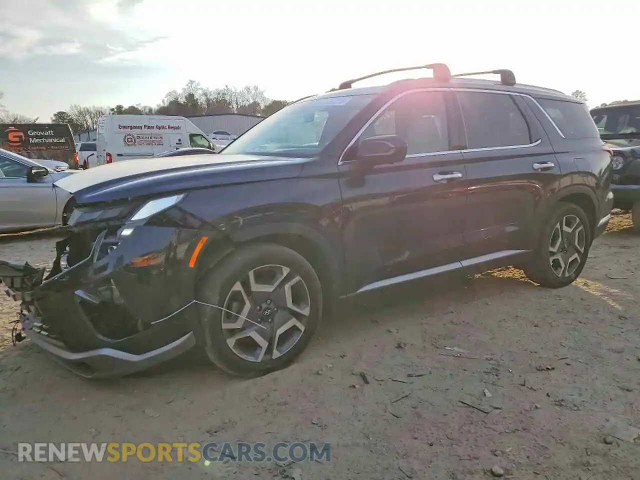 1 Photograph of a damaged car KM8R5DGE7PU584543 HYUNDAI PALISADE 2023