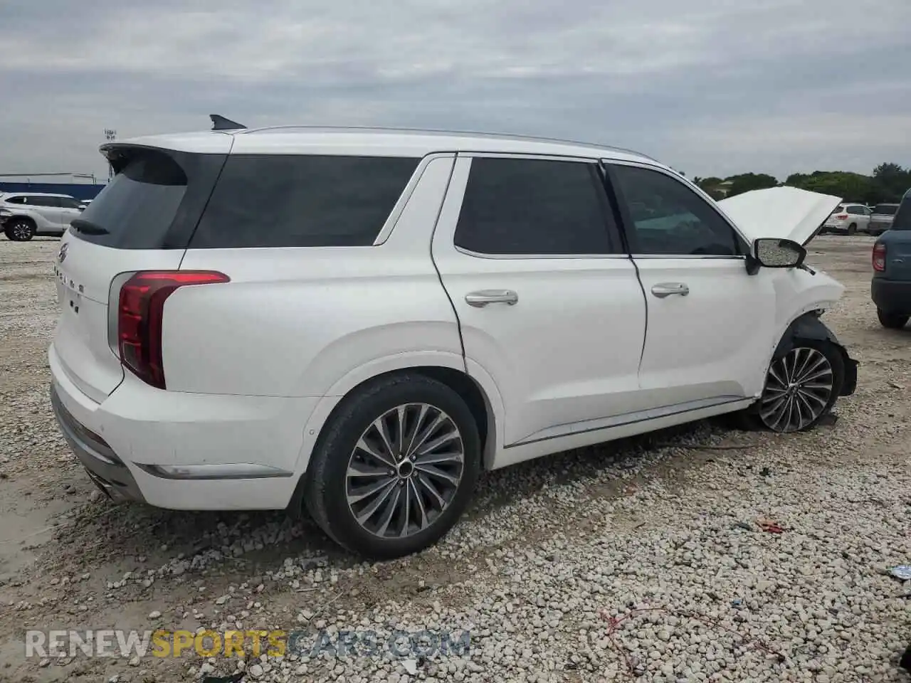 3 Photograph of a damaged car KM8R74GE6PU635380 HYUNDAI PALISADE 2023