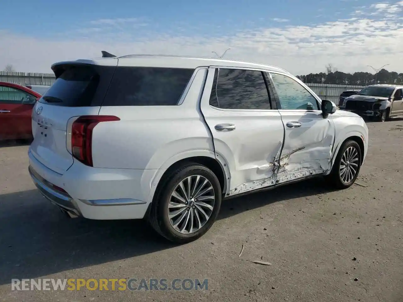 3 Photograph of a damaged car KM8R74GE9PU589575 HYUNDAI PALISADE 2023