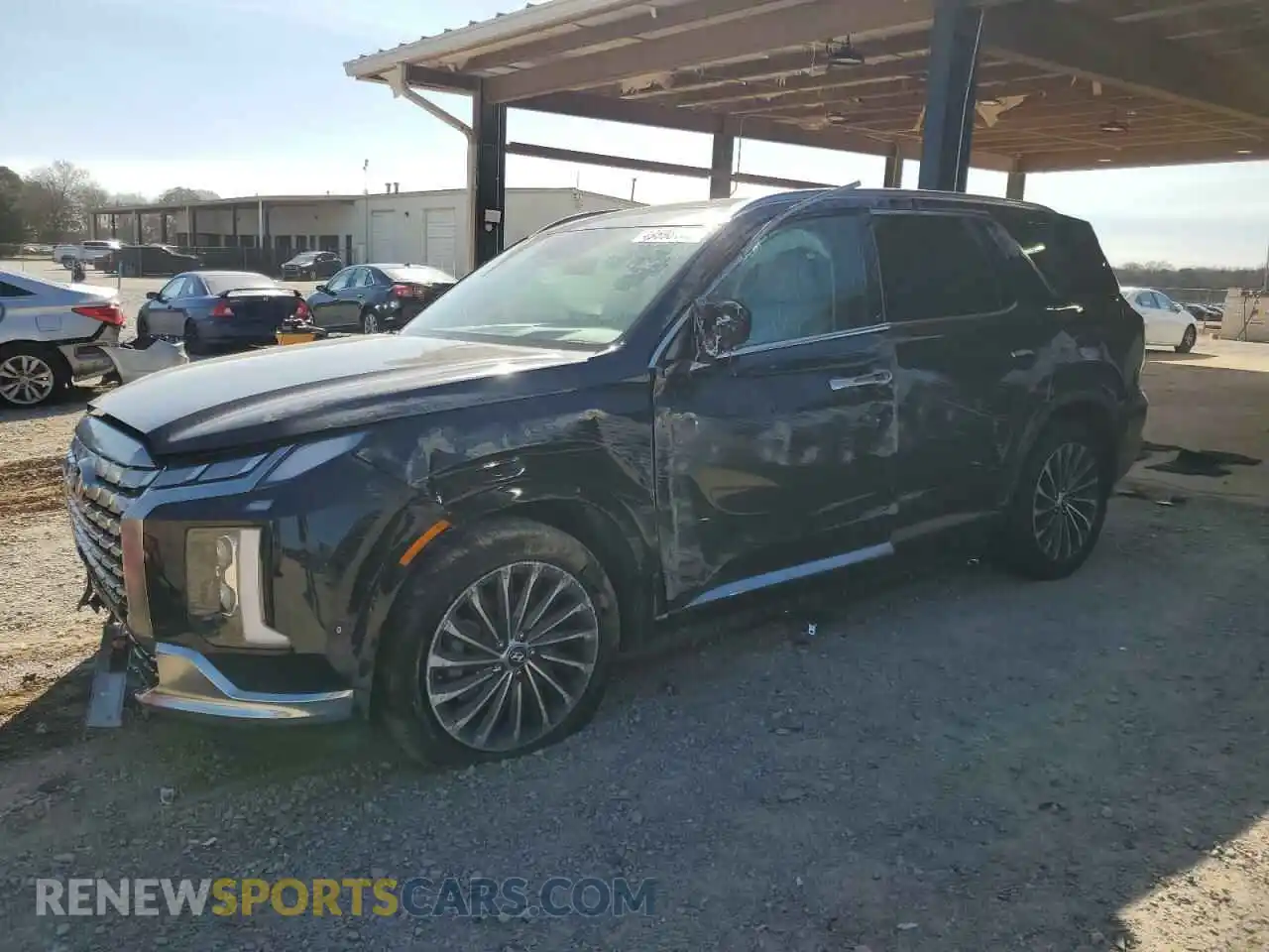 1 Photograph of a damaged car KM8R7DGE0PU584622 HYUNDAI PALISADE 2023