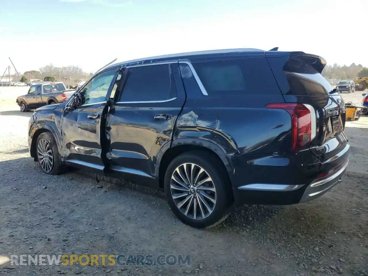 2 Photograph of a damaged car KM8R7DGE0PU584622 HYUNDAI PALISADE 2023