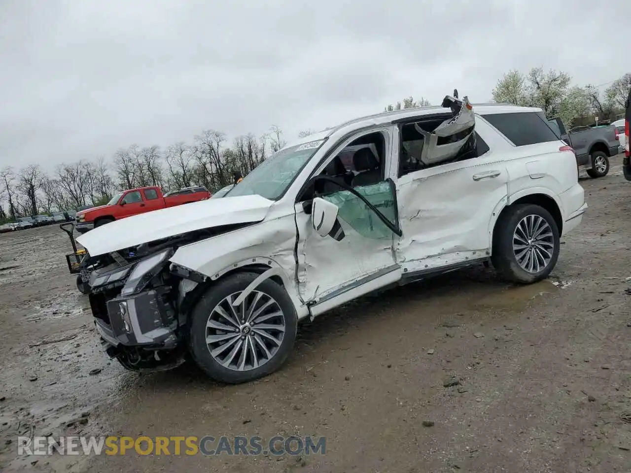 1 Photograph of a damaged car KM8R7DGE4PU584025 HYUNDAI PALISADE 2023