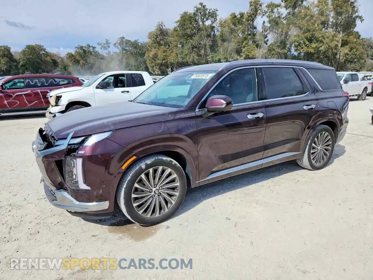 1 Photograph of a damaged car KM8R7DGE6PU584866 HYUNDAI PALISADE 2023