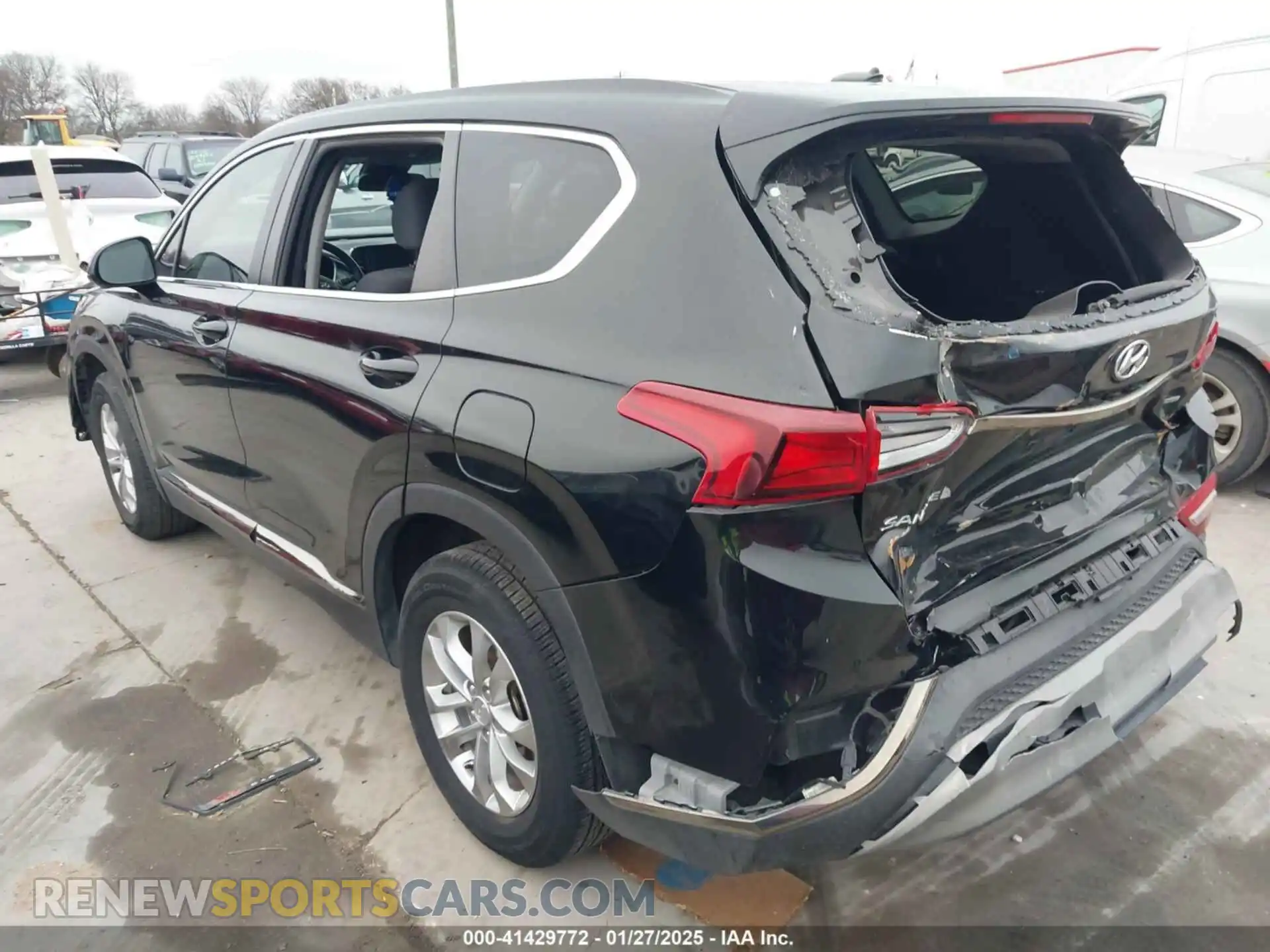 3 Photograph of a damaged car 5NMS2CAD2KH073055 HYUNDAI SANTA FE 2019