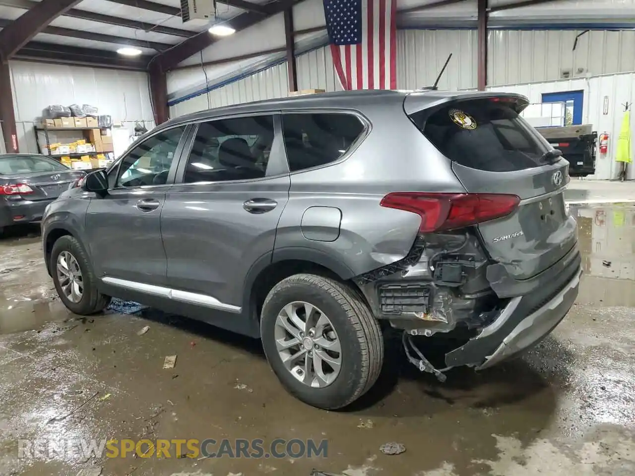 2 fotografías del automóvil dañado 5NMS2CAD4KH120568 HYUNDAI SANTA FE 2019