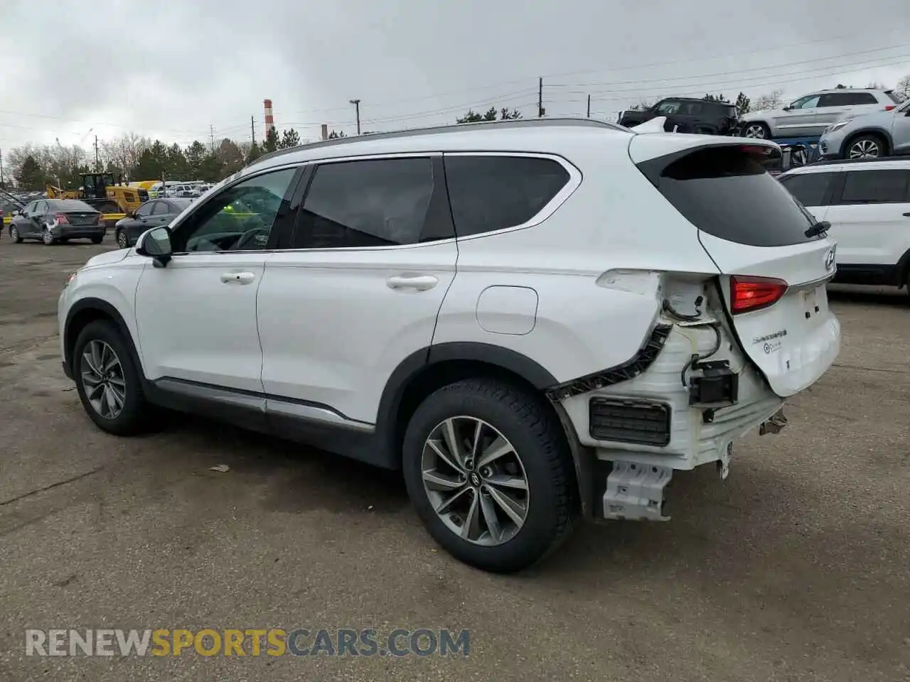 2 Photograph of a damaged car 5NMS3CAD9KH015604 HYUNDAI SANTA FE 2019