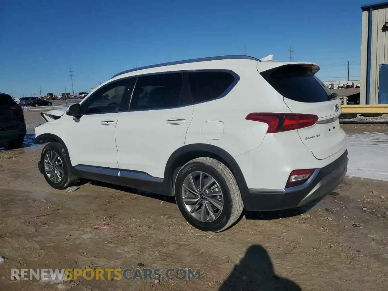 2 Photograph of a damaged car 5NMS53AD3KH094326 HYUNDAI SANTA FE 2019