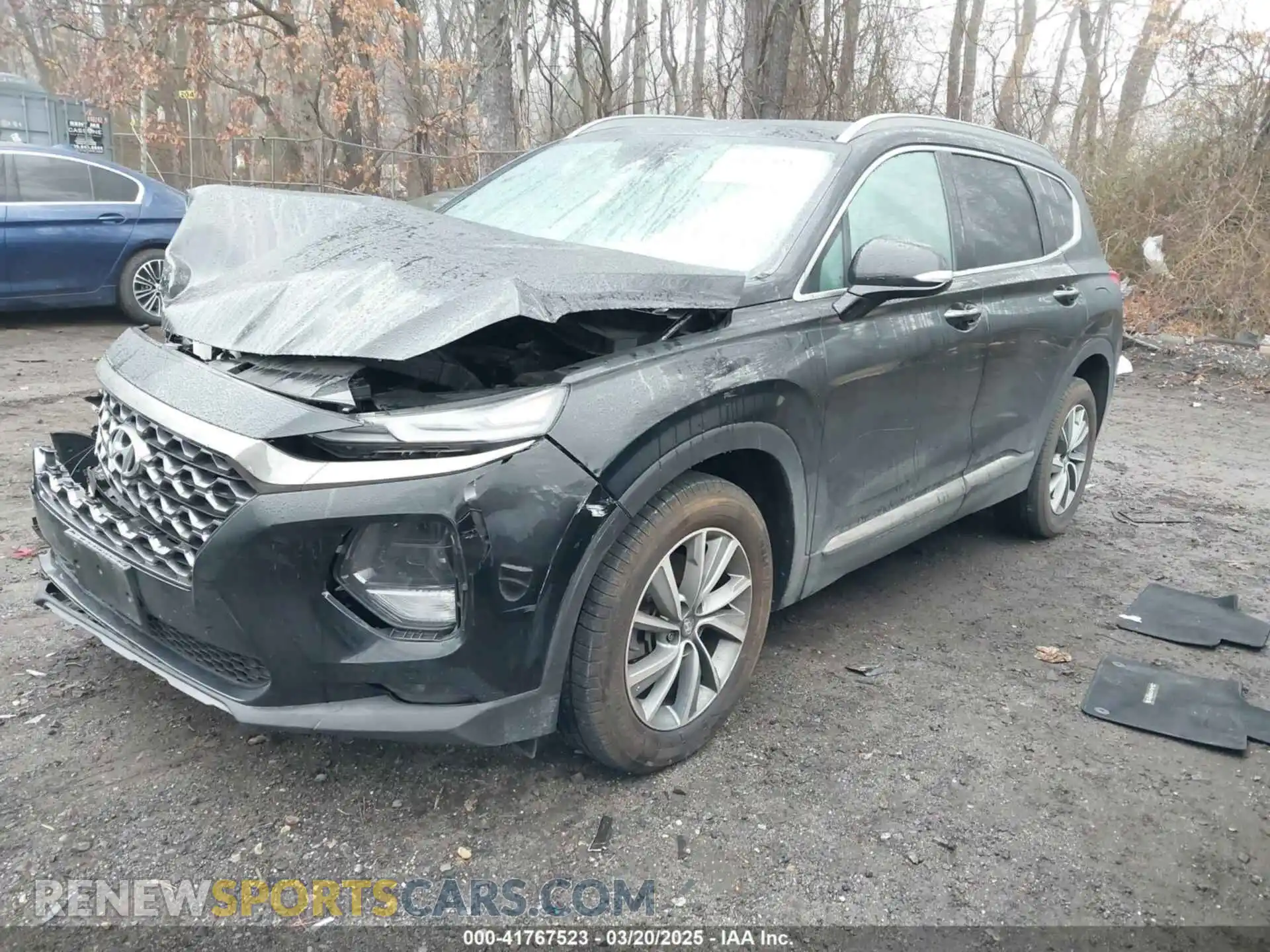 2 Photograph of a damaged car 5NMS5CAD8KH078588 HYUNDAI SANTA FE 2019