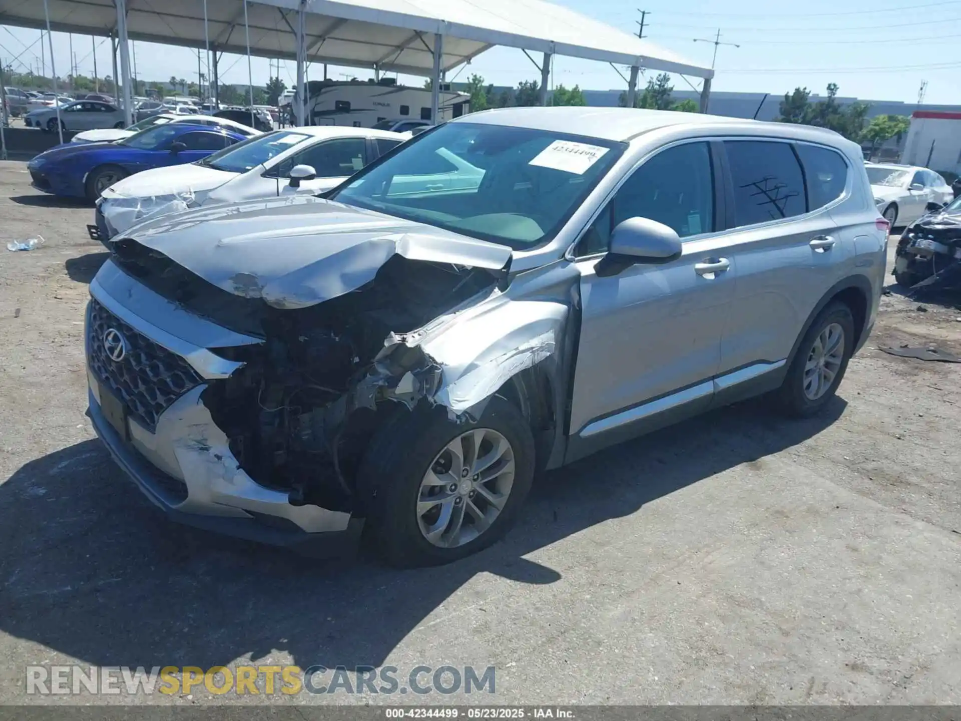 2 Photograph of a damaged car 5NMS23AD2LH220153 HYUNDAI SANTA FE 2020