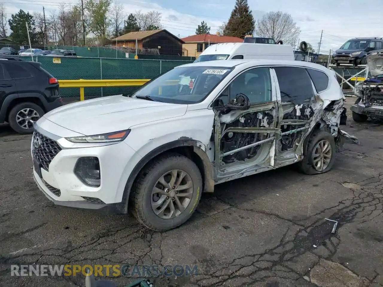 1 Photograph of a damaged car 5NMS2CAD3LH244428 HYUNDAI SANTA FE 2020