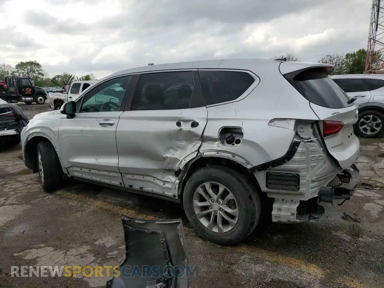 2 Photograph of a damaged car 5NMS2CAD9LH159755 HYUNDAI SANTA FE 2020
