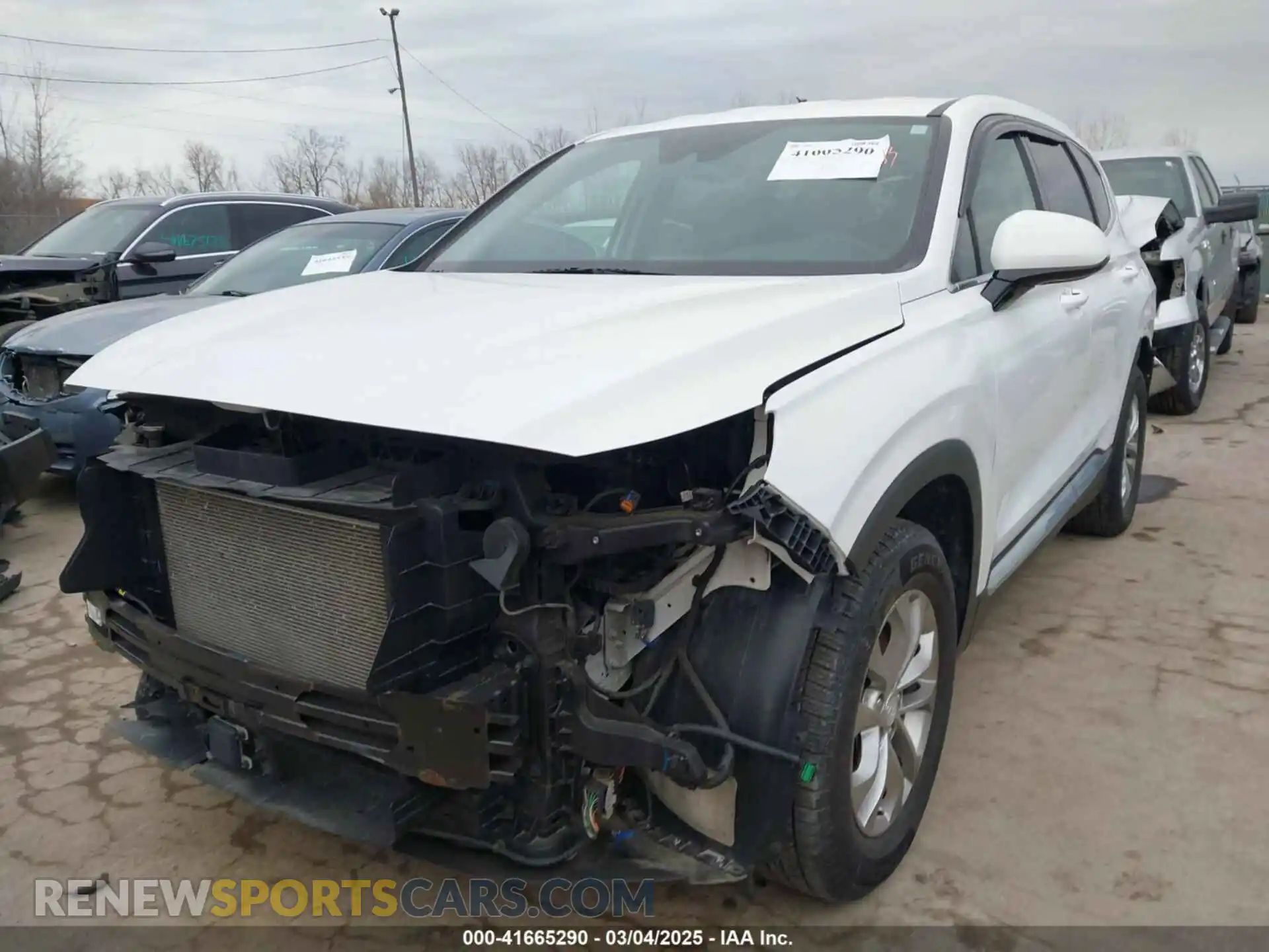 2 Photograph of a damaged car 5NMS3CAD1LH162128 HYUNDAI SANTA FE 2020