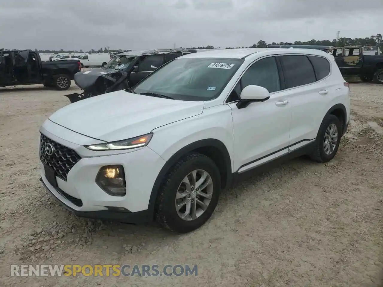 1 Photograph of a damaged car 5NMS3CAD2LH219520 HYUNDAI SANTA FE 2020