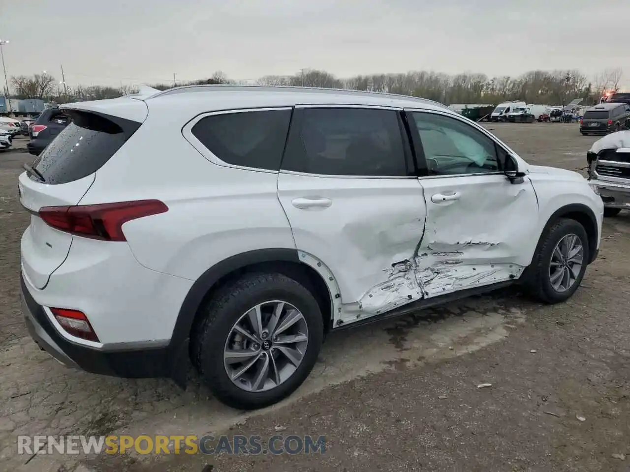 3 fotografías del automóvil dañado 5NMS3CAD2LH267745 HYUNDAI SANTA FE 2020