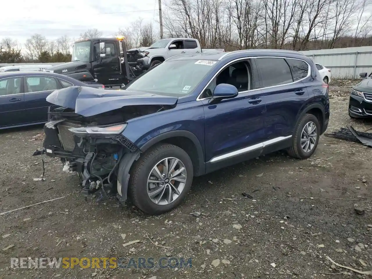 1 Photograph of a damaged car 5NMS3CAD2LH302879 HYUNDAI SANTA FE 2020