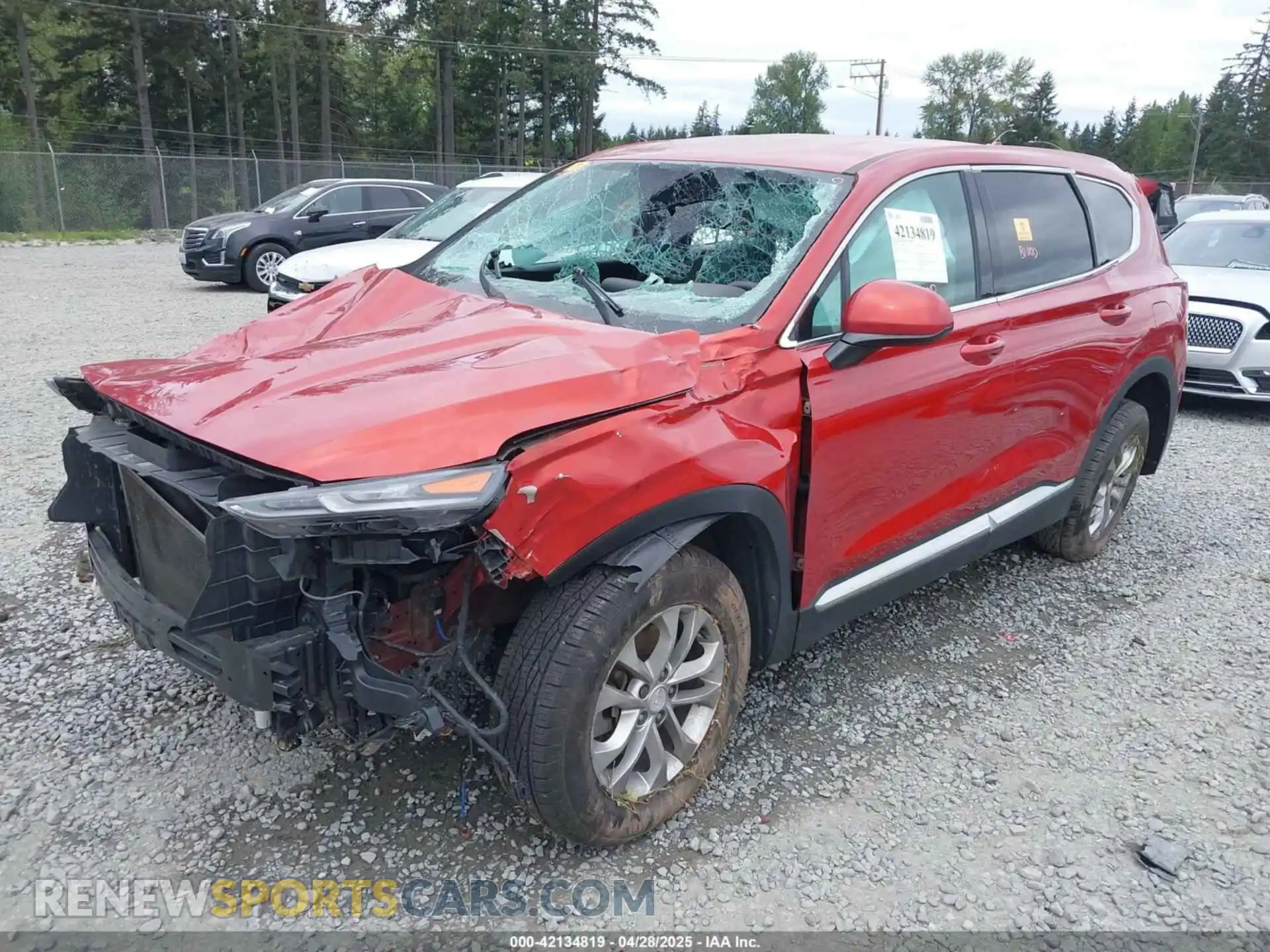 2 Photograph of a damaged car 5NMS3CAD3LH200748 HYUNDAI SANTA FE 2020