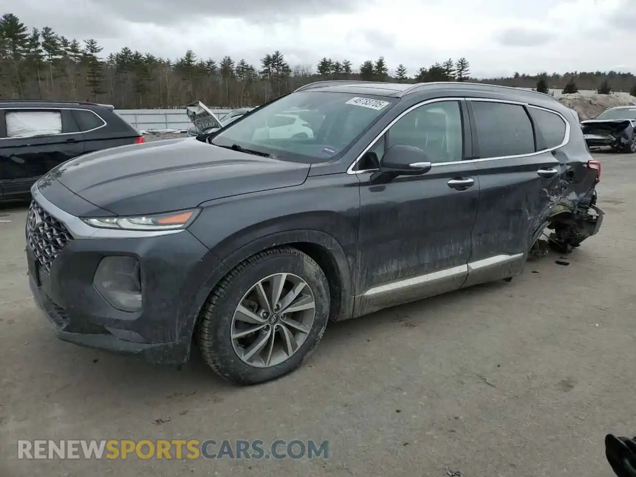 1 Photograph of a damaged car 5NMS3CAD4LH200712 HYUNDAI SANTA FE 2020