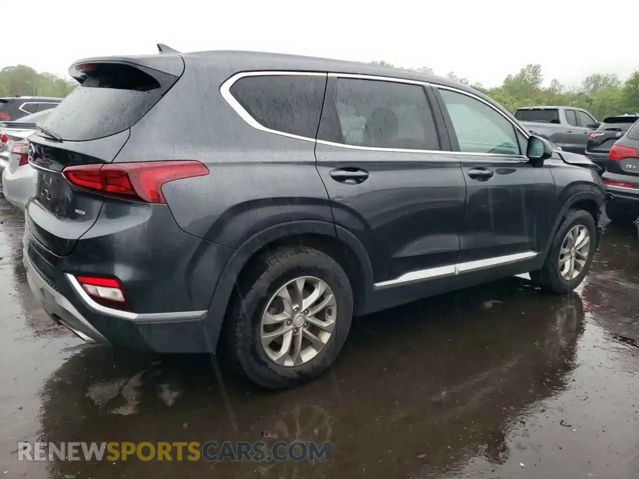 3 fotografías del automóvil dañado 5NMS3CAD7LH211820 HYUNDAI SANTA FE 2020