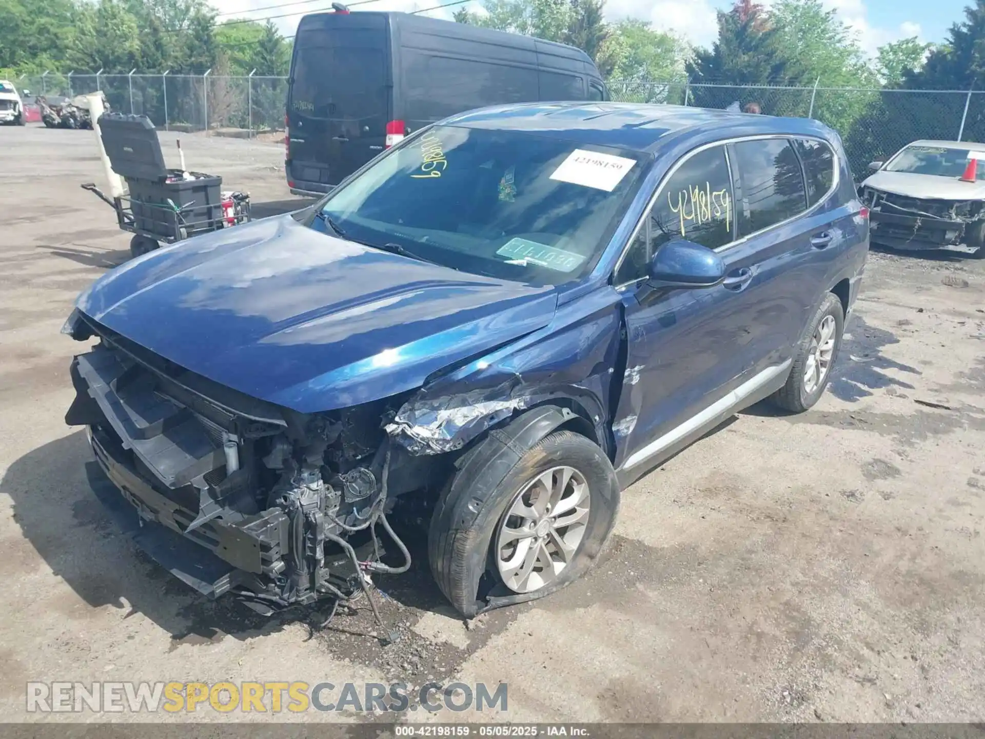 2 Photograph of a damaged car 5NMS3CAD7LH238404 HYUNDAI SANTA FE 2020