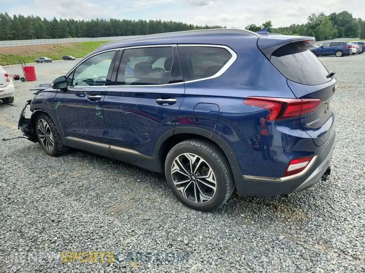 2 fotografías del automóvil dañado 5NMS5CAA1LH299666 HYUNDAI SANTA FE 2020