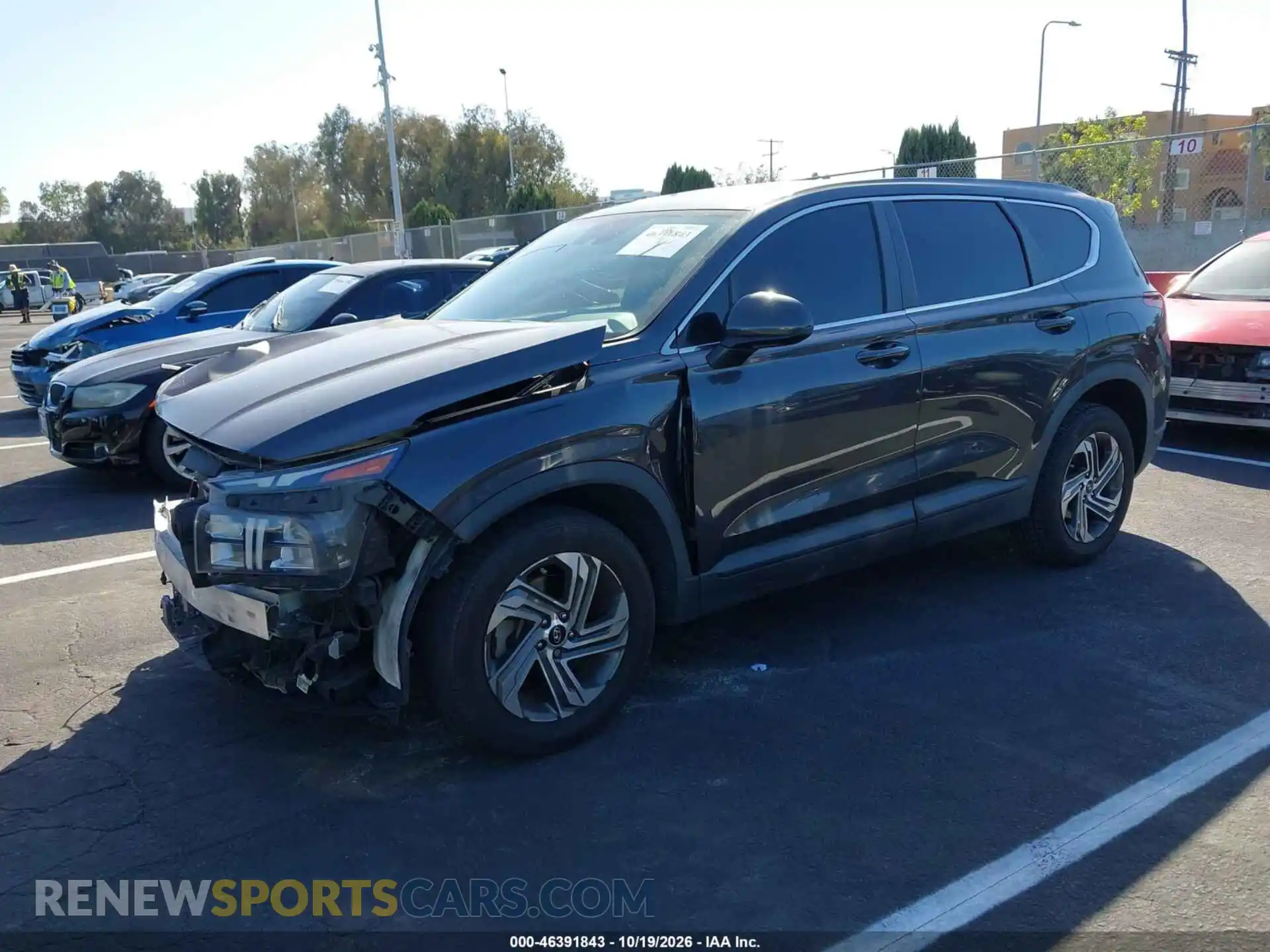 2 Photograph of a damaged car 5NMS14AJ2MH313514 HYUNDAI SANTA FE 2021