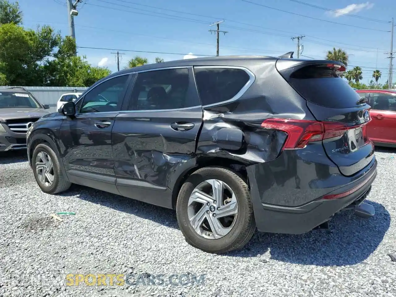 2 Photograph of a damaged car 5NMS14AJ8MH340989 HYUNDAI SANTA FE 2021