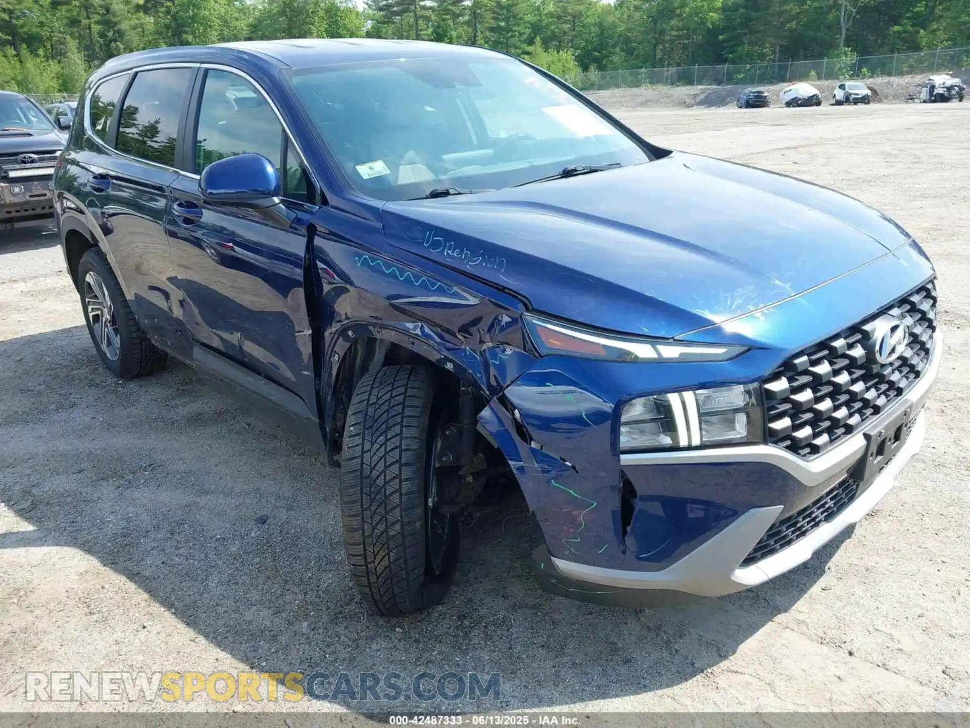 1 Photograph of a damaged car 5NMS1DAJ0MH369936 HYUNDAI SANTA FE 2021
