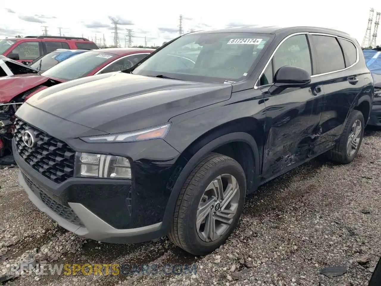 1 Photograph of a damaged car 5NMS1DAJ9MH322226 HYUNDAI SANTA FE 2021