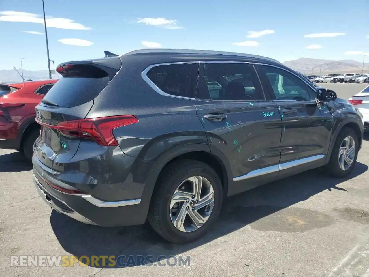 3 Photograph of a damaged car 5NMS24AJ2MH332139 HYUNDAI SANTA FE 2021