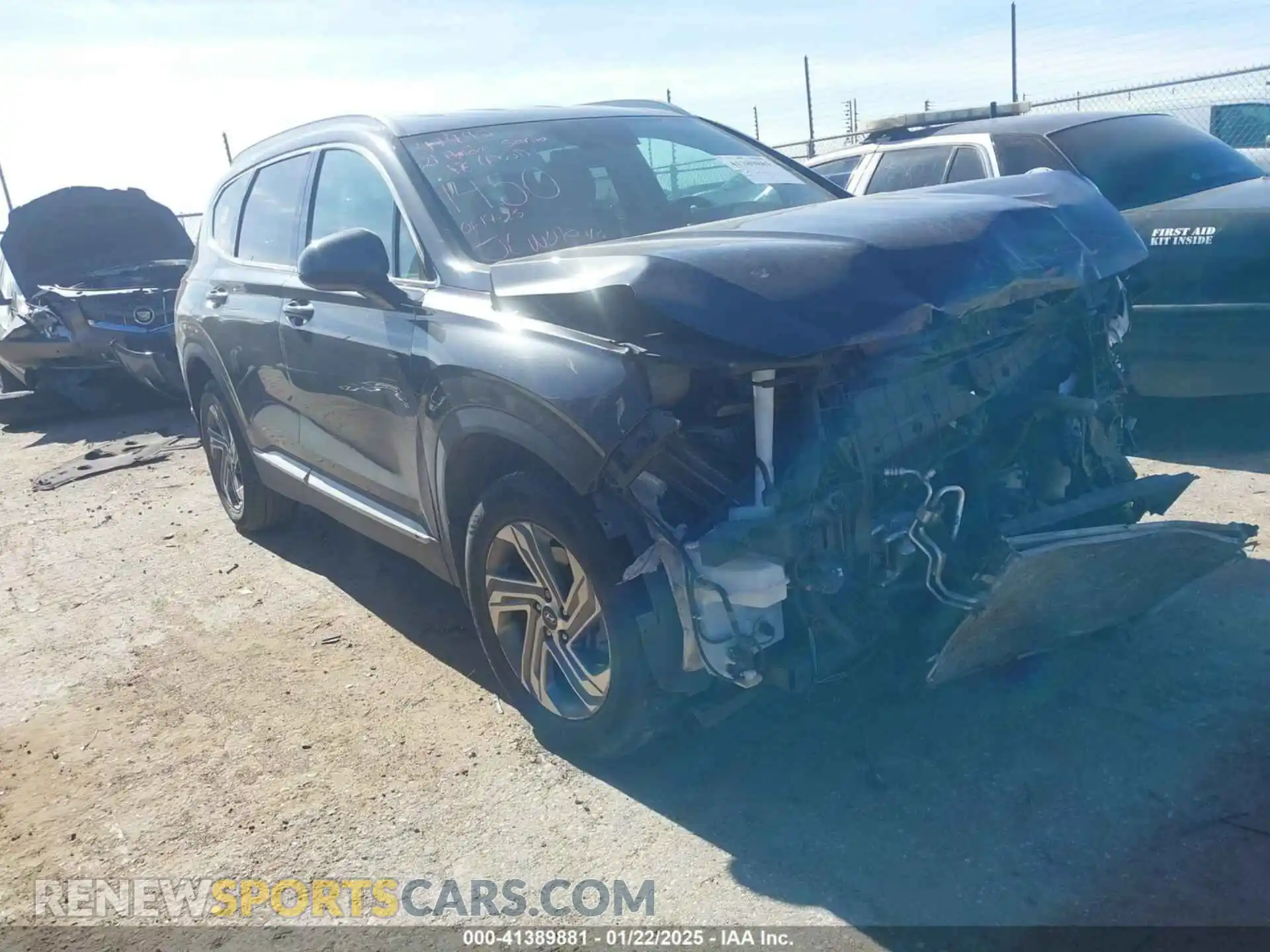 1 fotografías del automóvil dañado 5NMS24AJ3MH341450 HYUNDAI SANTA FE 2021