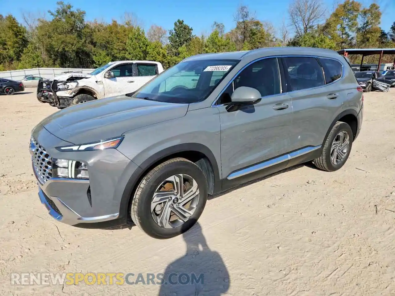1 Photograph of a damaged car 5NMS24AJ7MH317345 HYUNDAI SANTA FE 2021