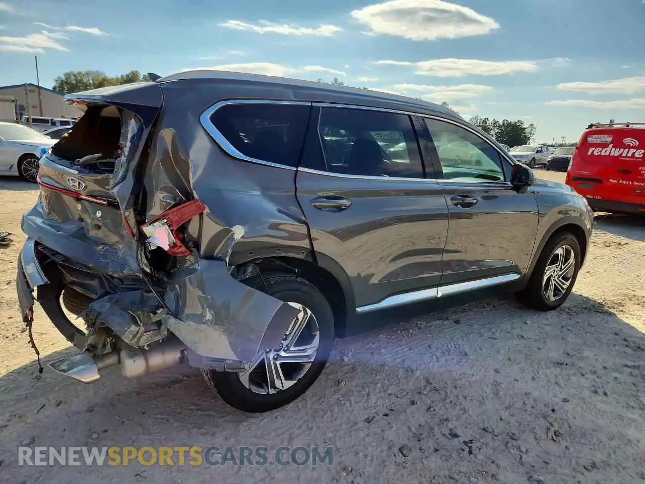 3 Photograph of a damaged car 5NMS24AJ7MH317345 HYUNDAI SANTA FE 2021