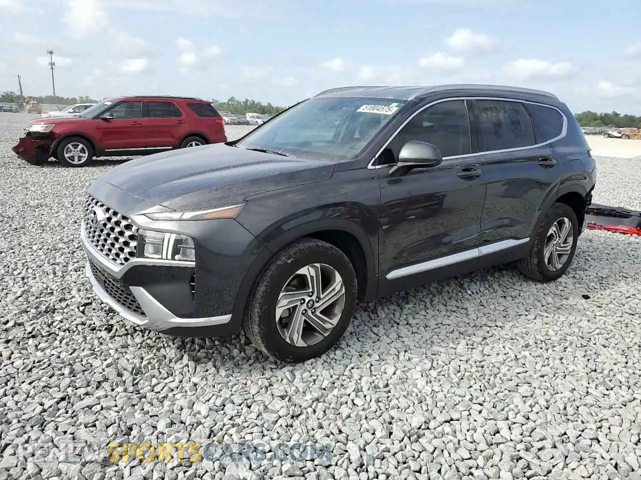 1 Photograph of a damaged car 5NMS24AJ7MH322044 HYUNDAI SANTA FE 2021