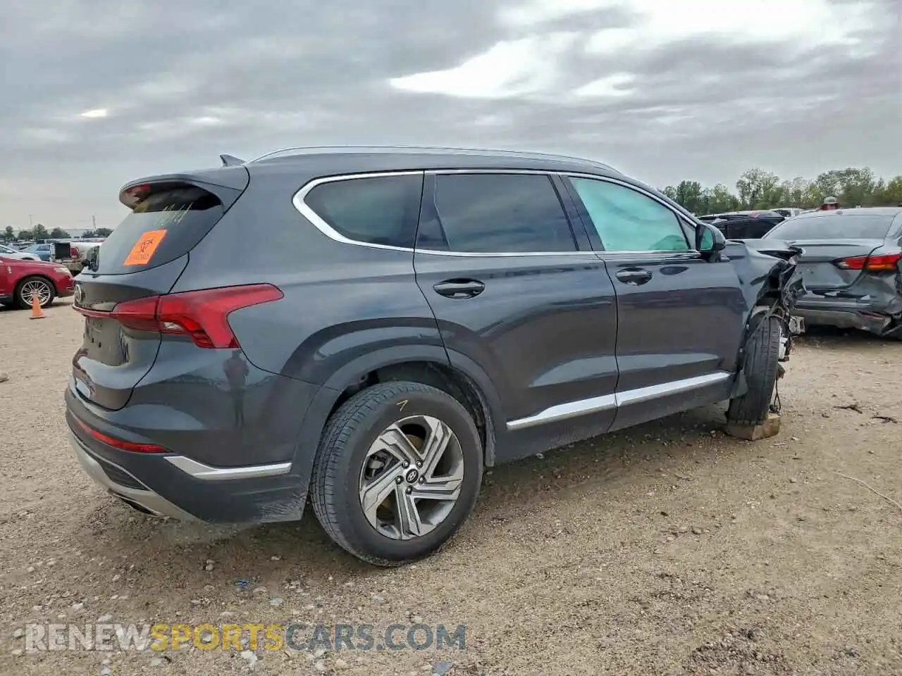 3 Photograph of a damaged car 5NMS24AJ7MH332315 HYUNDAI SANTA FE 2021