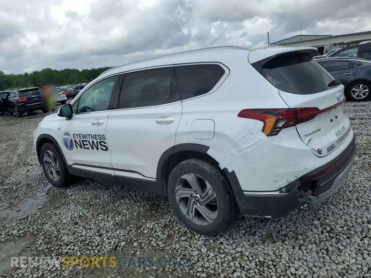 2 fotografías del automóvil dañado 5NMS24AJ8MH320075 HYUNDAI SANTA FE 2021
