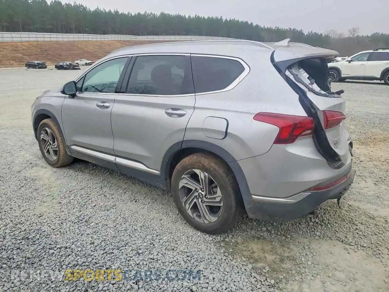 2 Photograph of a damaged car 5NMS24AJ8MH366523 HYUNDAI SANTA FE 2021