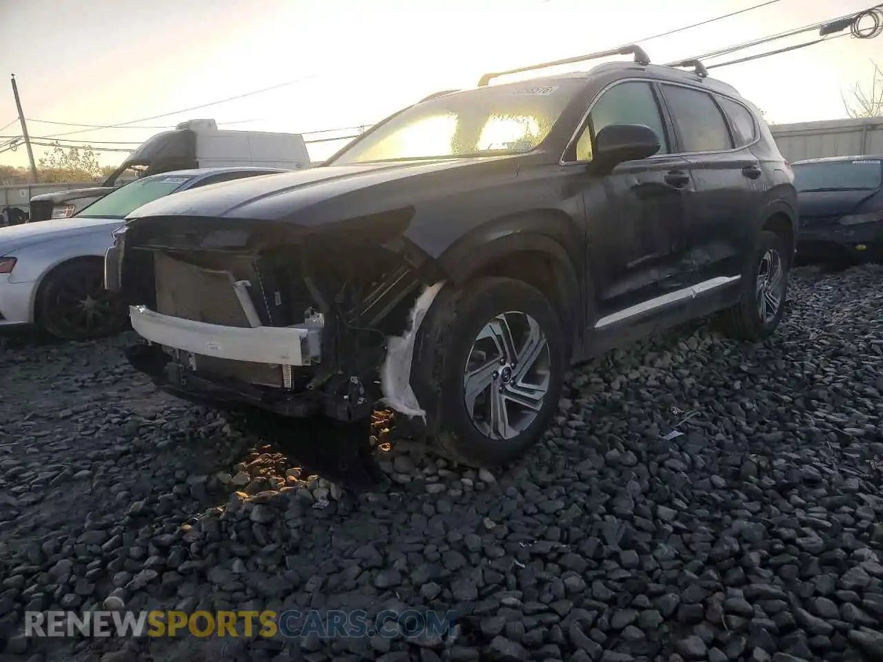 1 Photograph of a damaged car 5NMS2DAJ2MH308973 HYUNDAI SANTA FE 2021